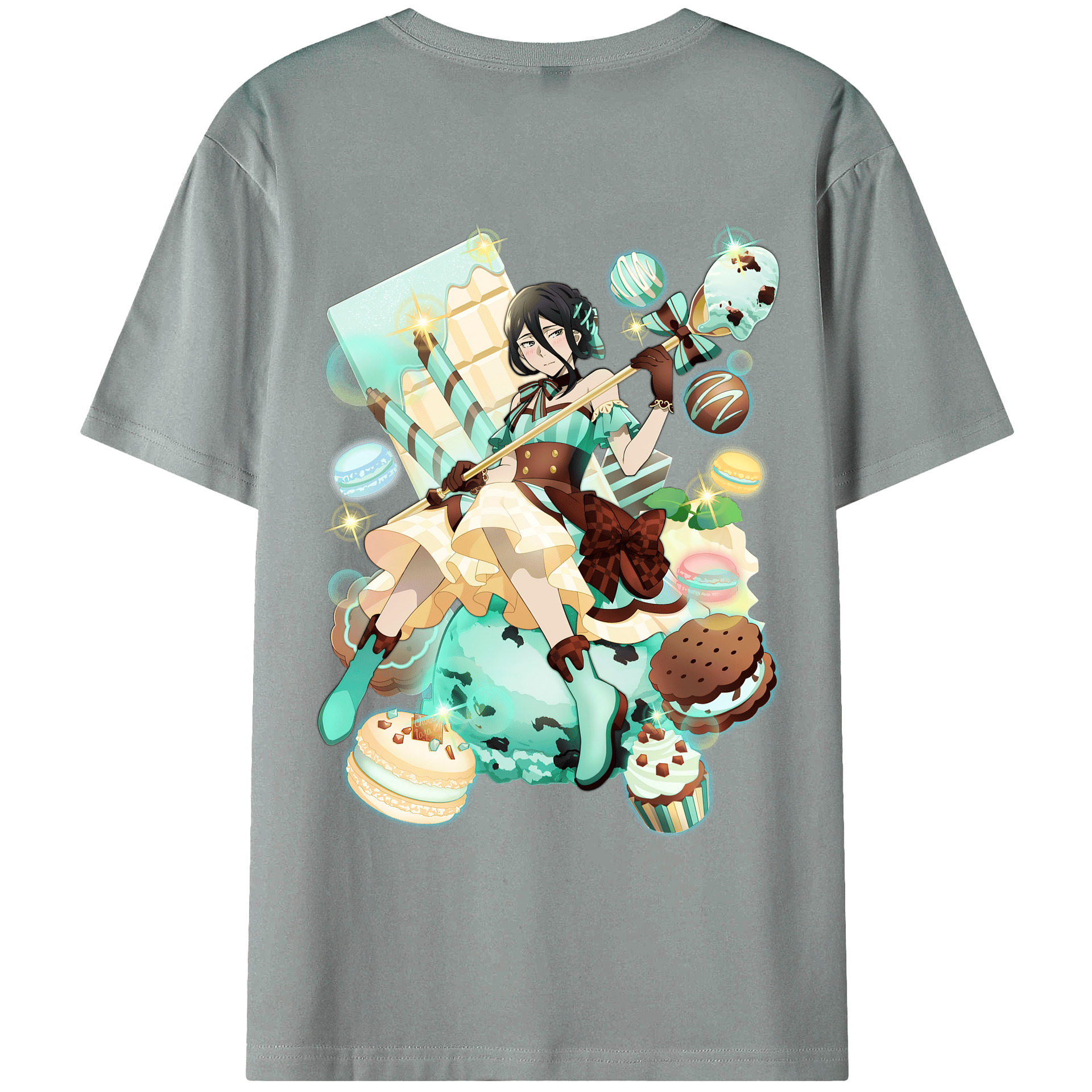 （画像用） 文豪ストレイドッグス Bungo Stray Dogs 綿100％ メンズ半袖Tシャツ（バックプリント） 通気性